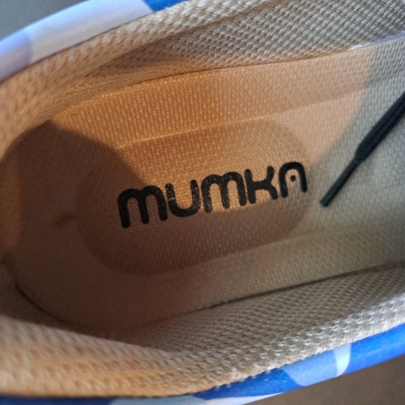 Mumka Blue Wolf Women's Sneakers Shoes Size 40 Vegan Shoes B1 - Picture 2 of 8